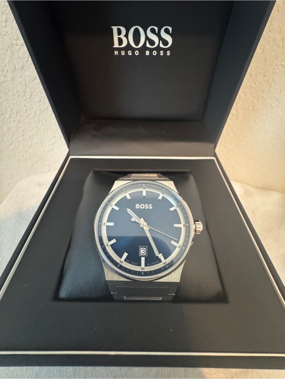 Boss Hugo Boss Men's Candor Quartz Basic Calendar Stainless Steel Watch 41mm